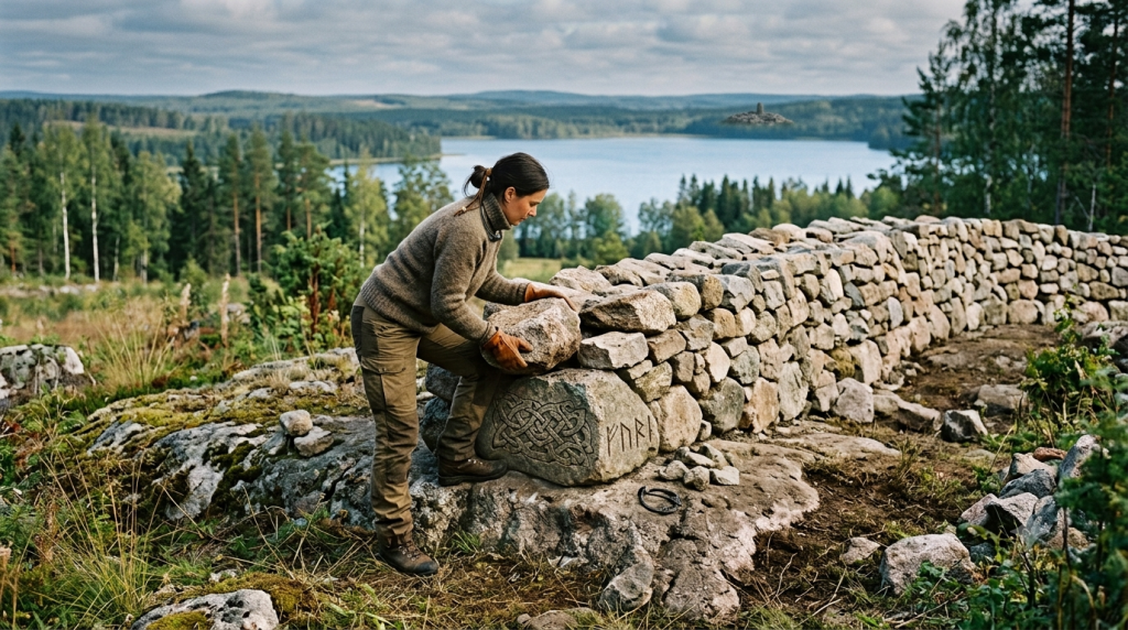 Building a strong foundatio. Viking themed.